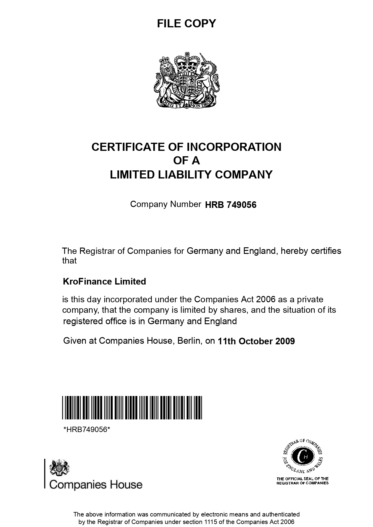Cert file